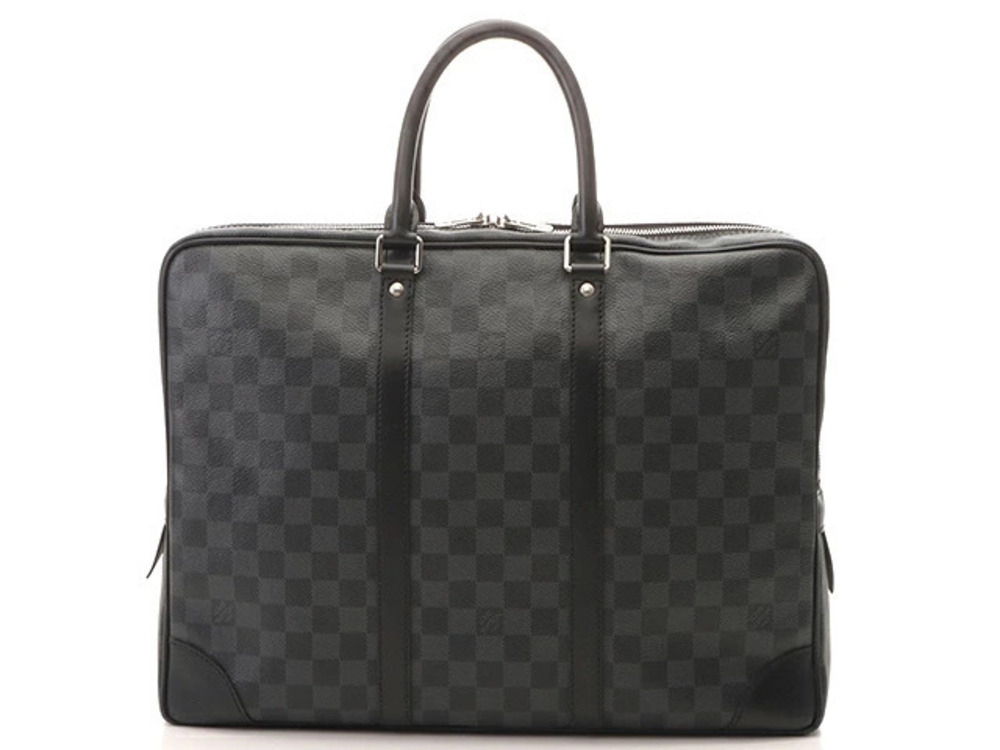 Louis Vuitton Business Bag Briefcase Portefeuille Voyage Graphite Black
